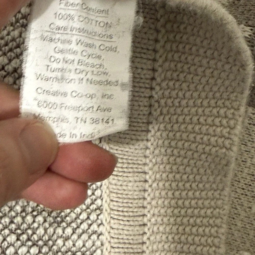 100%‎ Cotton Bunny Rabbit Baby Blanket Gray Ceam 32